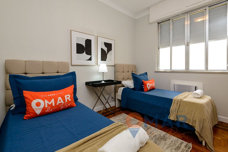 3 BDRs, 2 minutes from Copacabana Beach | JN 43/42