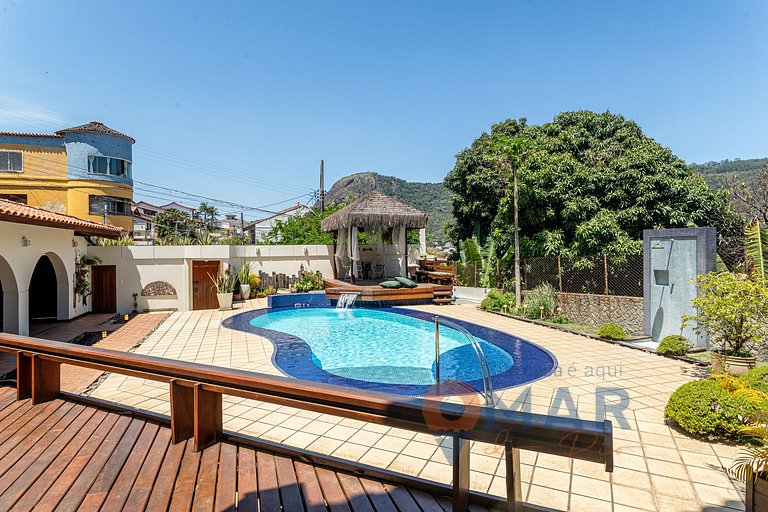 Niterói: Mansión com piscina y vistas al mar|LD 58