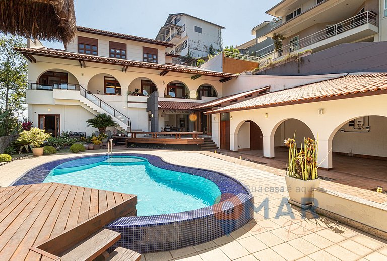 Niterói: Mansión com piscina y vistas al mar|LD 58
