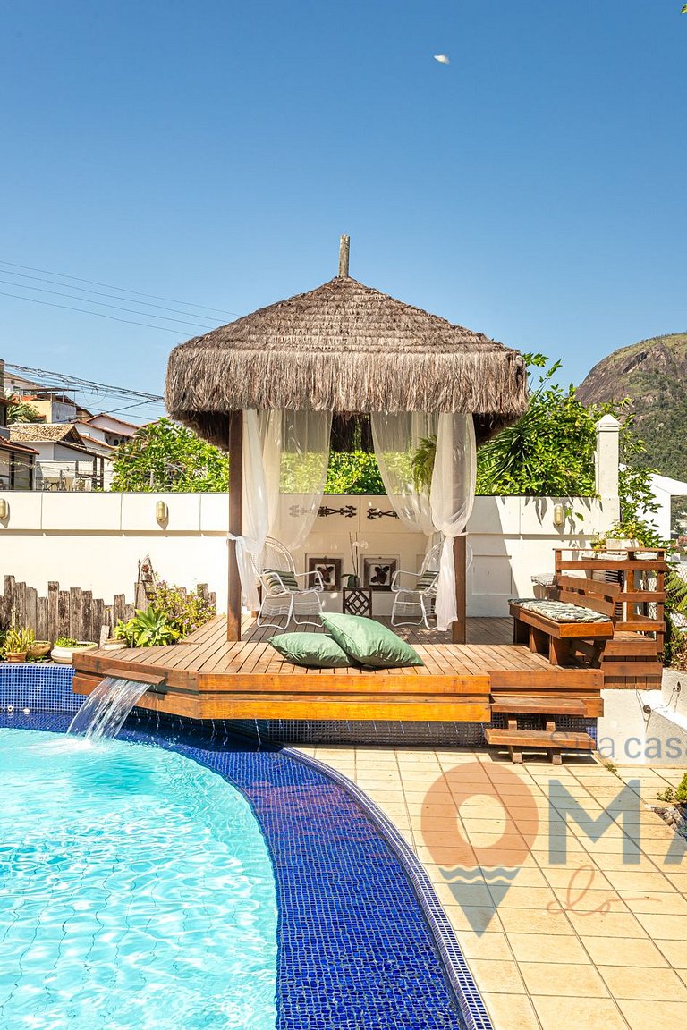 Niterói: Mansión com piscina y vistas al mar|LD 58