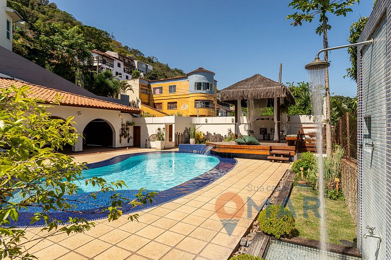 Niterói: Mansión com piscina y vistas al mar|LD 58