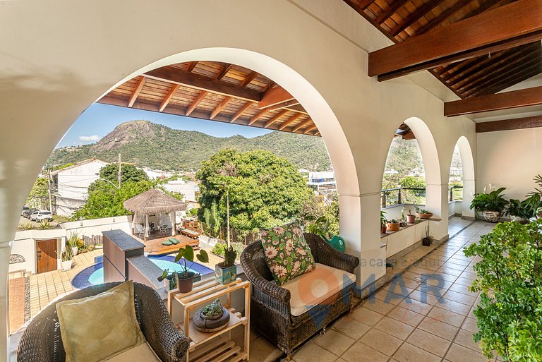 Niterói: Mansión com piscina y vistas al mar|LD 58