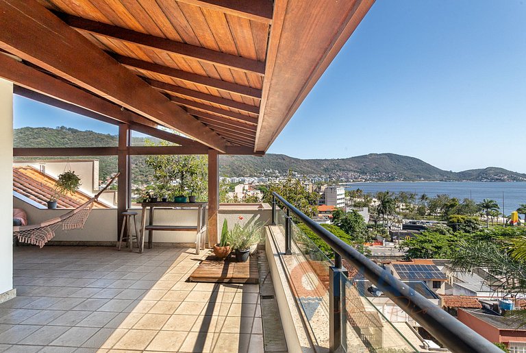 Niterói: Mansión com piscina y vistas al mar|LD 58