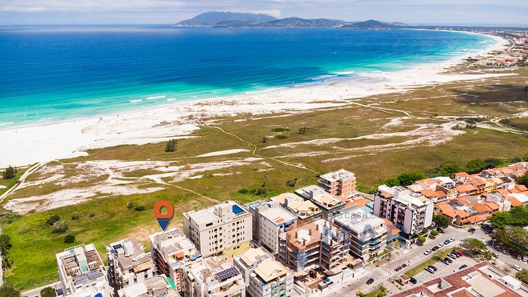 Apartamento pé na areia em Cabo Frio | RDC 60/302