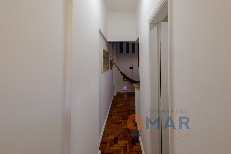 Apto Praiano em Copacabana: 1Min do Mar|GS 738/507
