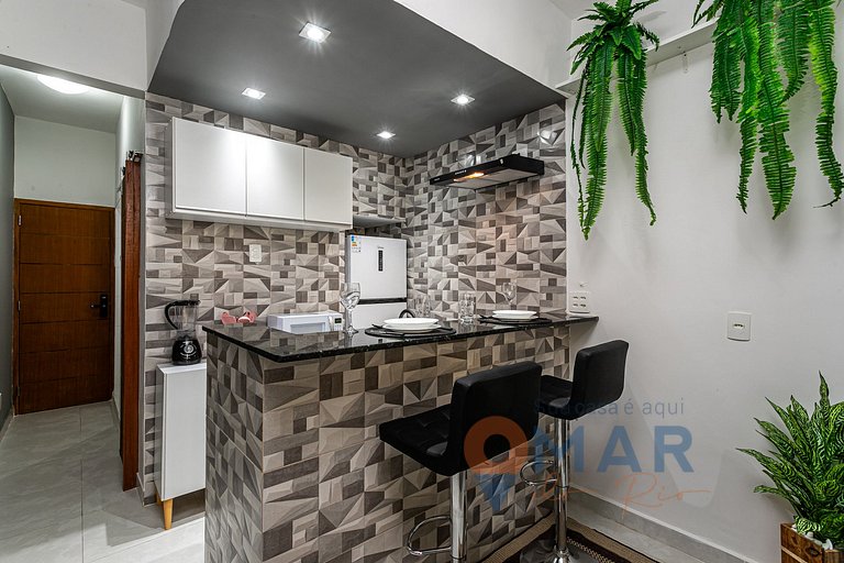 Moderno 1Qto a 2 Min da Praia de Copa |NSC 112/709