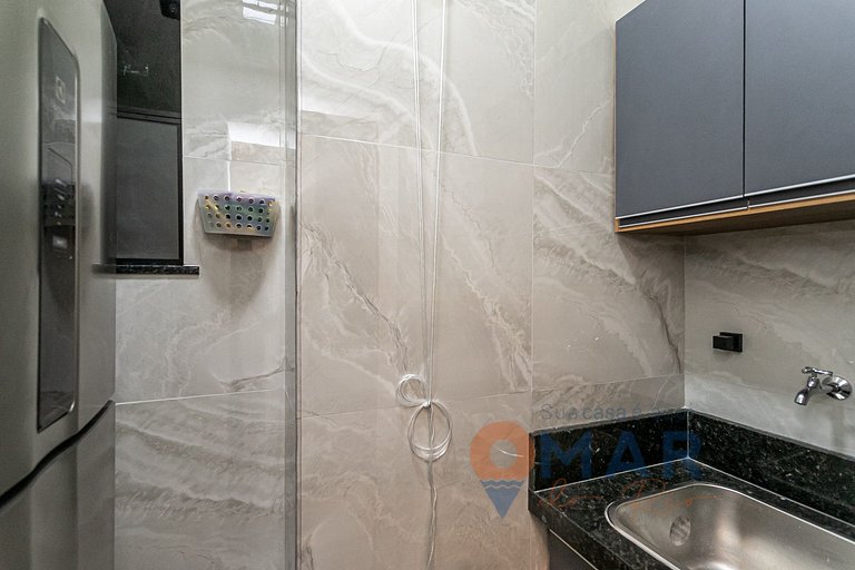 Moderno Qto&Sala a 120m da Praia | PJ 160/1108