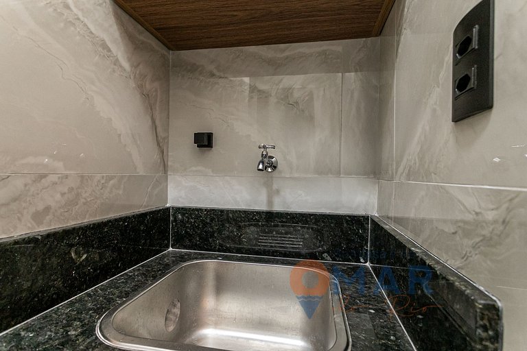 Moderno Qto&Sala a 120m da Praia | PJ 160/1108