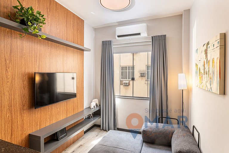 Moderno Qto&Sala a 120m da Praia | PJ 160/1108