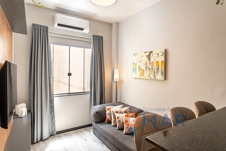 Moderno 1BDR a 120 m de la playa | PJ 160/1108