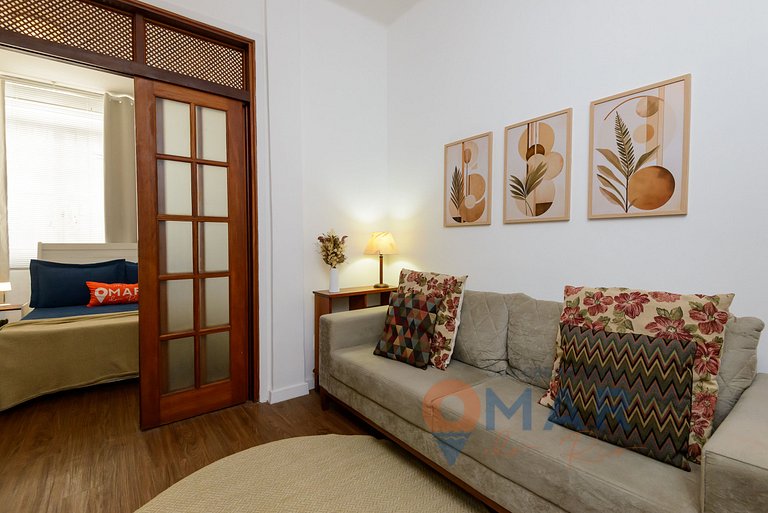 1BDR, 6 minutos de la playa de Leblon | VA 380/202