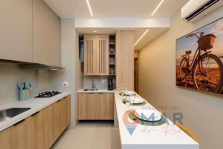 1BDR sofisticado a 5min de la playa|BR 450/805
