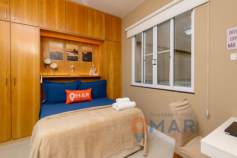2BDR, 5min from Copacabana Beach | SF 184/103