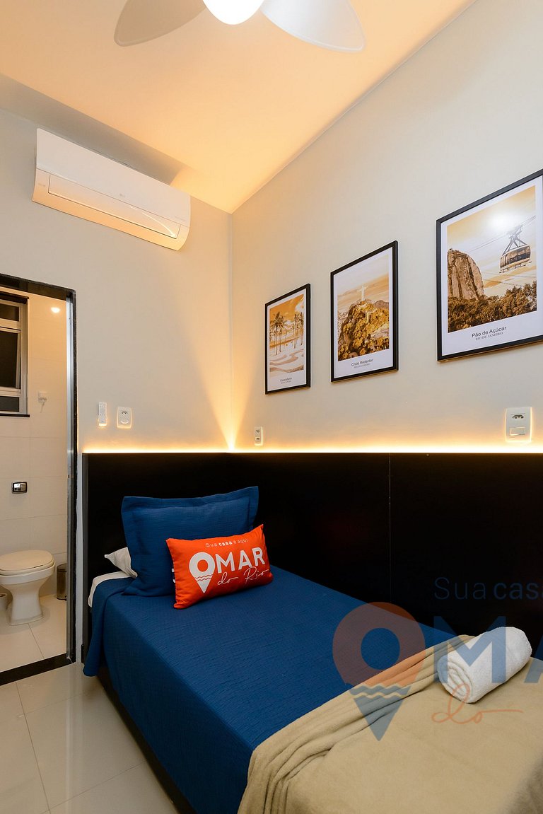 2BDR, 5min from Copacabana Beach | SF 184/103