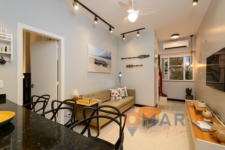 2BDR, 5min from Copacabana Beach | SF 184/103