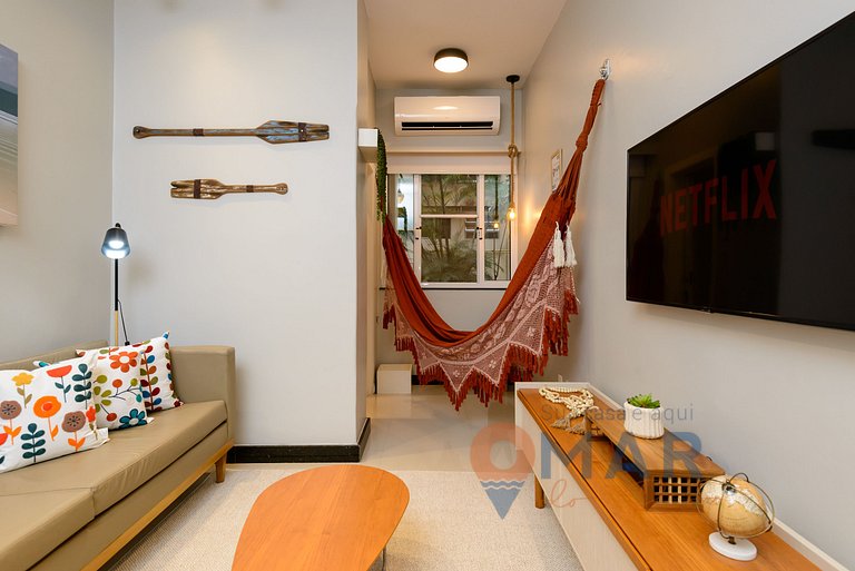 2BDR, 5min from Copacabana Beach | SF 184/103