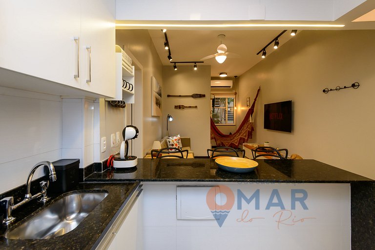 2BDR, 5min from Copacabana Beach | SF 184/103