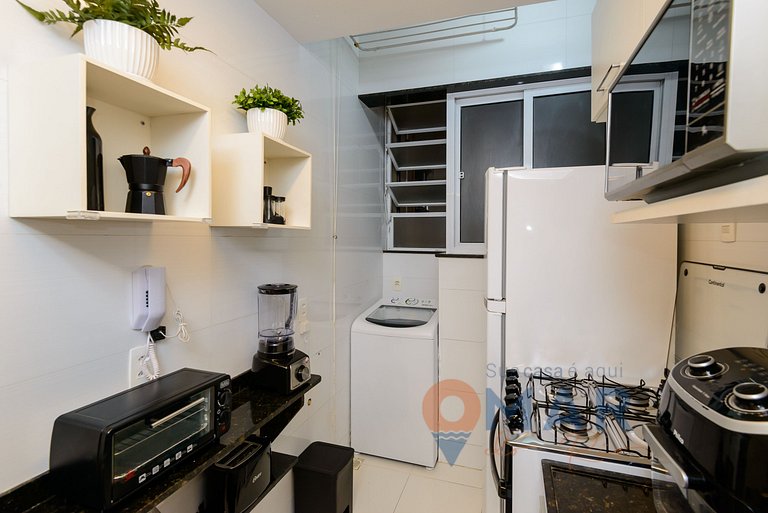 2BDR, 5min from Copacabana Beach | SF 184/103