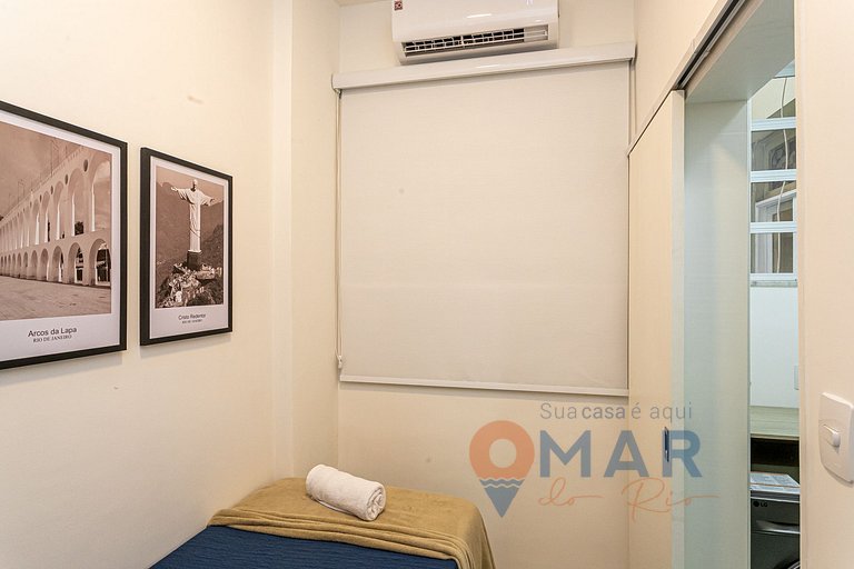 2 Quartos a 4 Min da Praia de Copacabana|SC 86/801