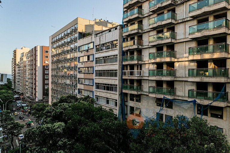 2 Quartos a 4 Min da Praia de Copacabana|SC 86/801