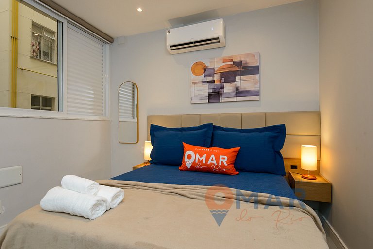 3 BDR en Leme, a 1 Minuto de la Playa | GS 257/404