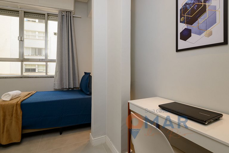 3 BDR en Leme, a 1 Minuto de la Playa | GS 257/404