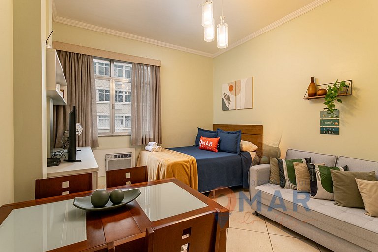 Studio em Copacabana: 4 min da Praia | MVC 156/901