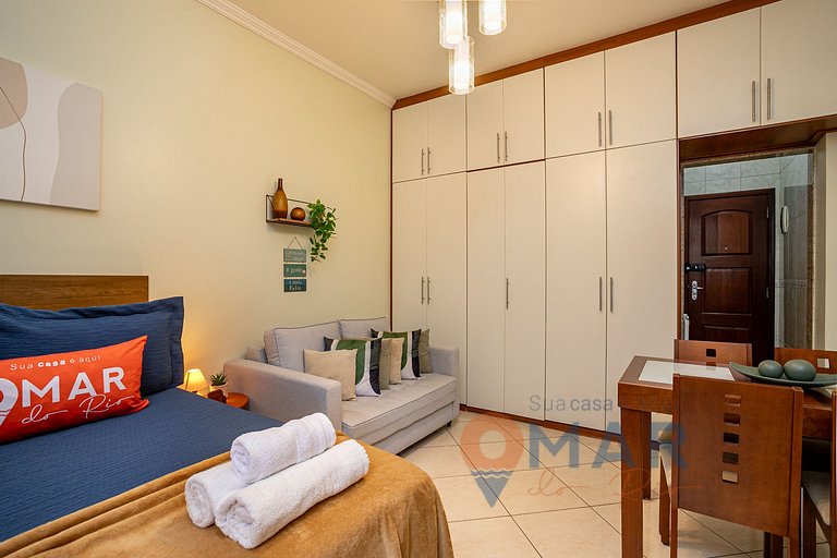 Studio em Copacabana: 4 min da Praia | MVC 156/901
