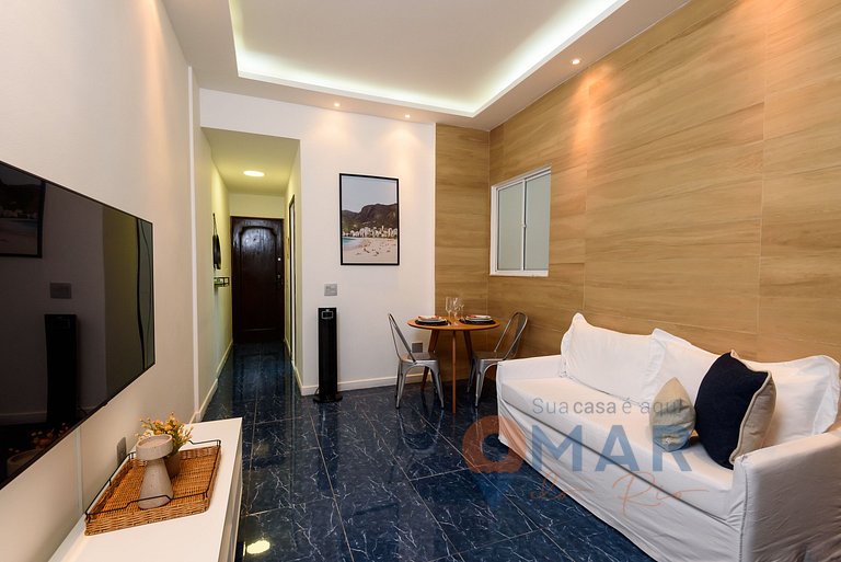 1 Quarto com Sacada a 180m da Praia | FS 35/303
