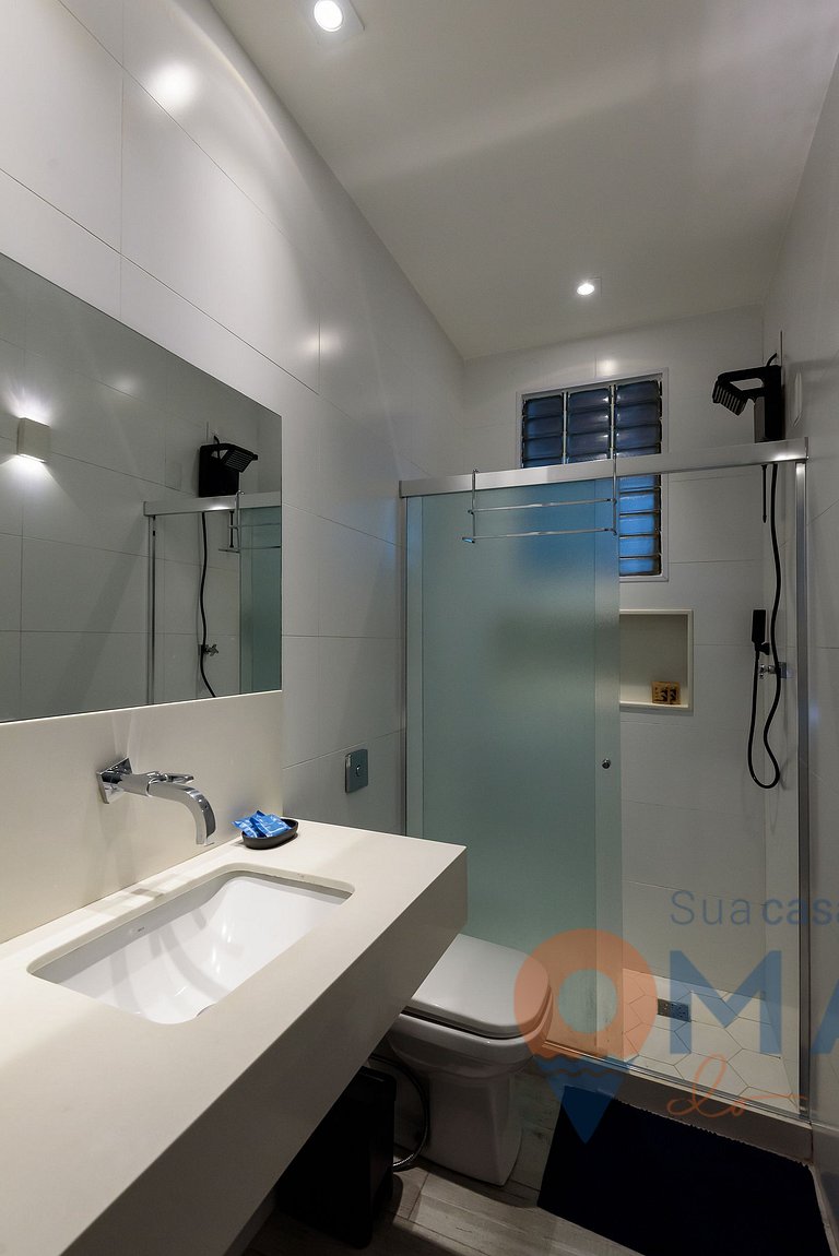 1 Quarto com Sacada a 180m da Praia | FS 35/303