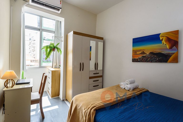 Apartamento charmoso a 2 Min da Praia | BL 54/405