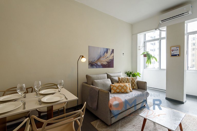Apartamento charmoso a 2 Min da Praia | BL 54/405
