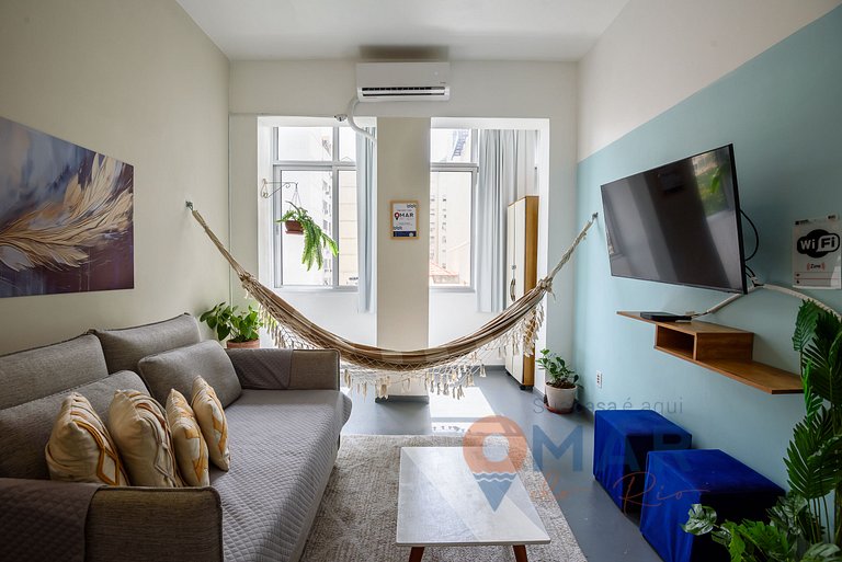 Apartamento charmoso a 2 Min da Praia | BL 54/405