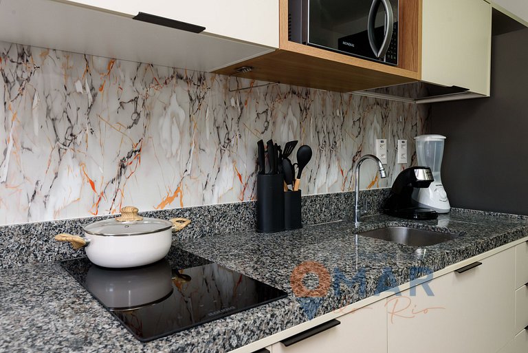 Studio Carioca com Piscina | RL 201/203