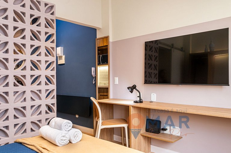Studio Decorado a 120m da Praia | ACT 24/1104