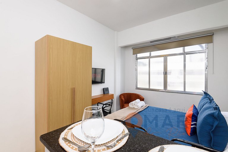 Studio em Botafogo a 7 min da Praia | PB 460/1116