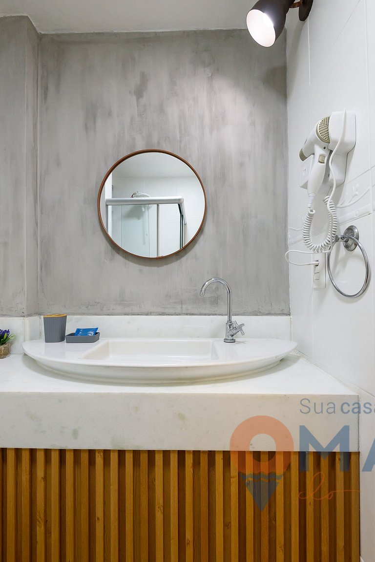 Estudio en Botafogo a 7min de la playa|PB 460/1116