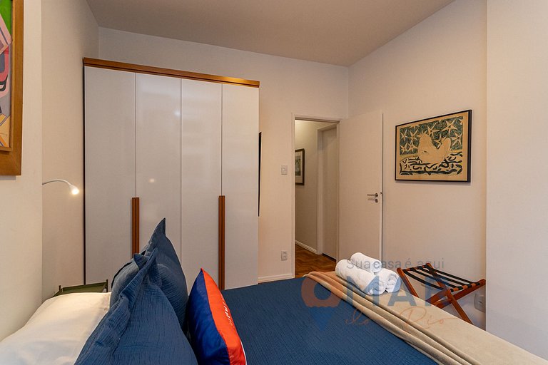 2 Quartos a 5 min da Praia de Ipanema | RE 433/601