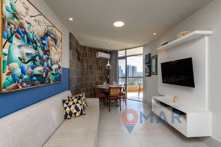 1 BDR, Balcony and Ocean View in Barra|LC 6300/905