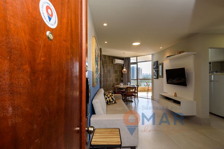 1BDR, balcón y vistas al mar en Barra |LC 6300/905