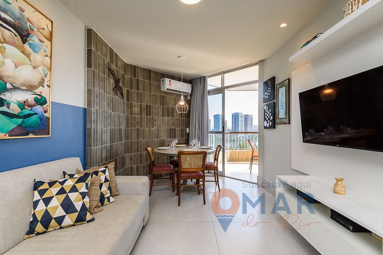 1 BDR, Balcony and Ocean View in Barra|LC 6300/905