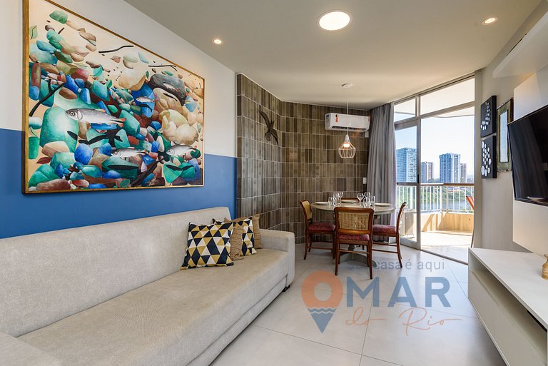 1BDR, balcón y vistas al mar en Barra |LC 6300/905