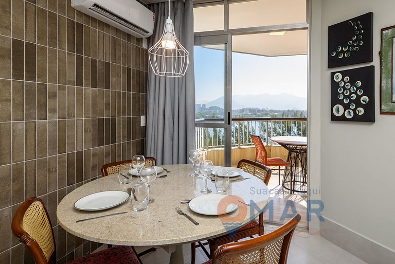 1Qto, Varanda e Vista Mar na Barra | LC 6300/905