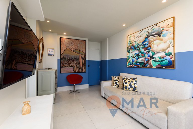 1Qto, Varanda e Vista Mar na Barra | LC 6300/905