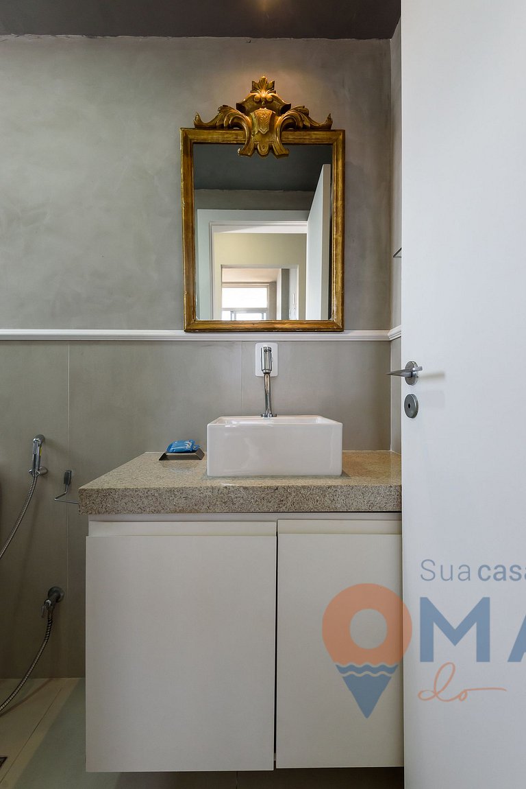1Qto, Varanda e Vista Mar na Barra | LC 6300/905