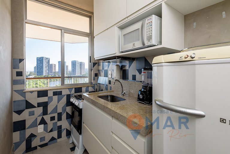 1Qto, Varanda e Vista Mar na Barra | LC 6300/905
