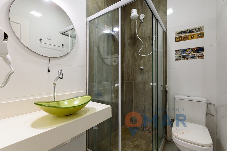 1 Qto a 2min da Praia de Copacabana | NSC 1229/903