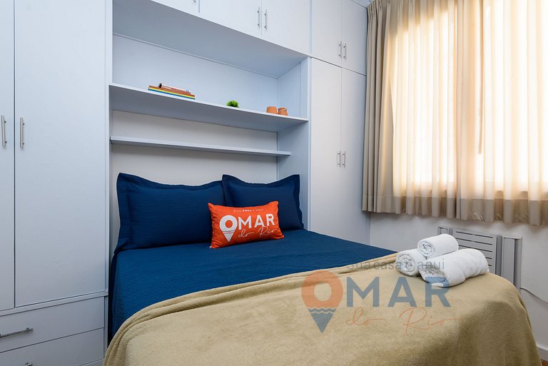 1 Qto a 2min da Praia de Copacabana | NSC 1229/903