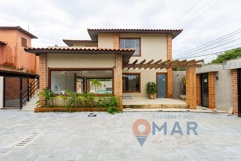 Casa c/ Churrasqueira em Búzios,200m da Praia|VS25