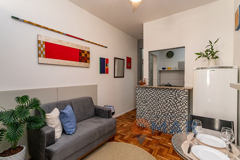 1BDR a 3 Min de la Playa de Copacabana|JC 55/1008